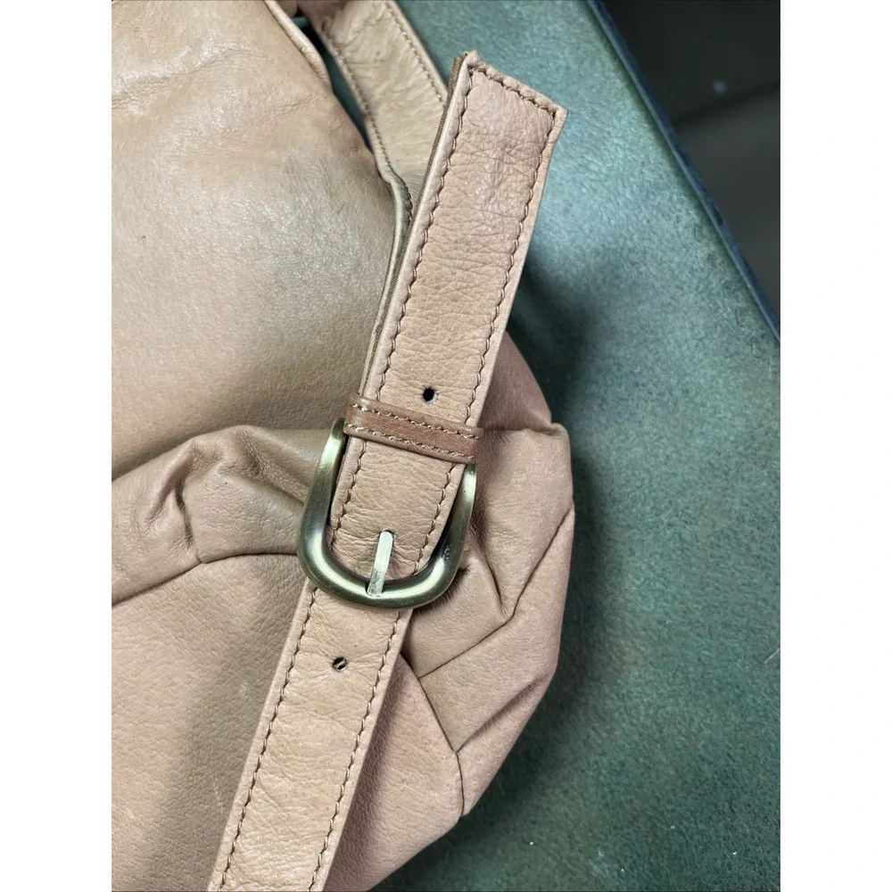 Vintage Genuine‎ Leather Shoulder Bag Cabin Creek Purse Tan Handbag NWT